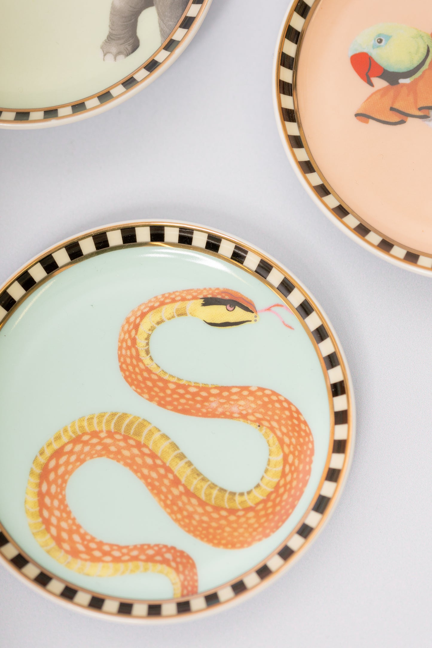 Yvonne Ellen Ceramic Coasters, Animals ( Set Of 4 )