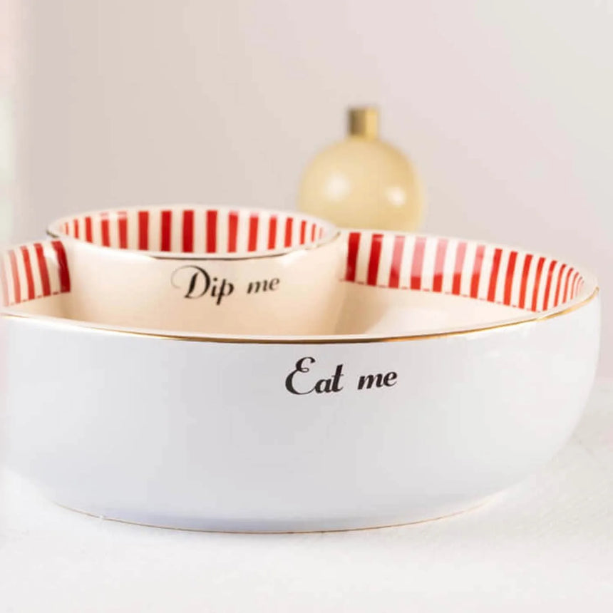 Yvonne Ellen Chip & Dip Serving Bowl