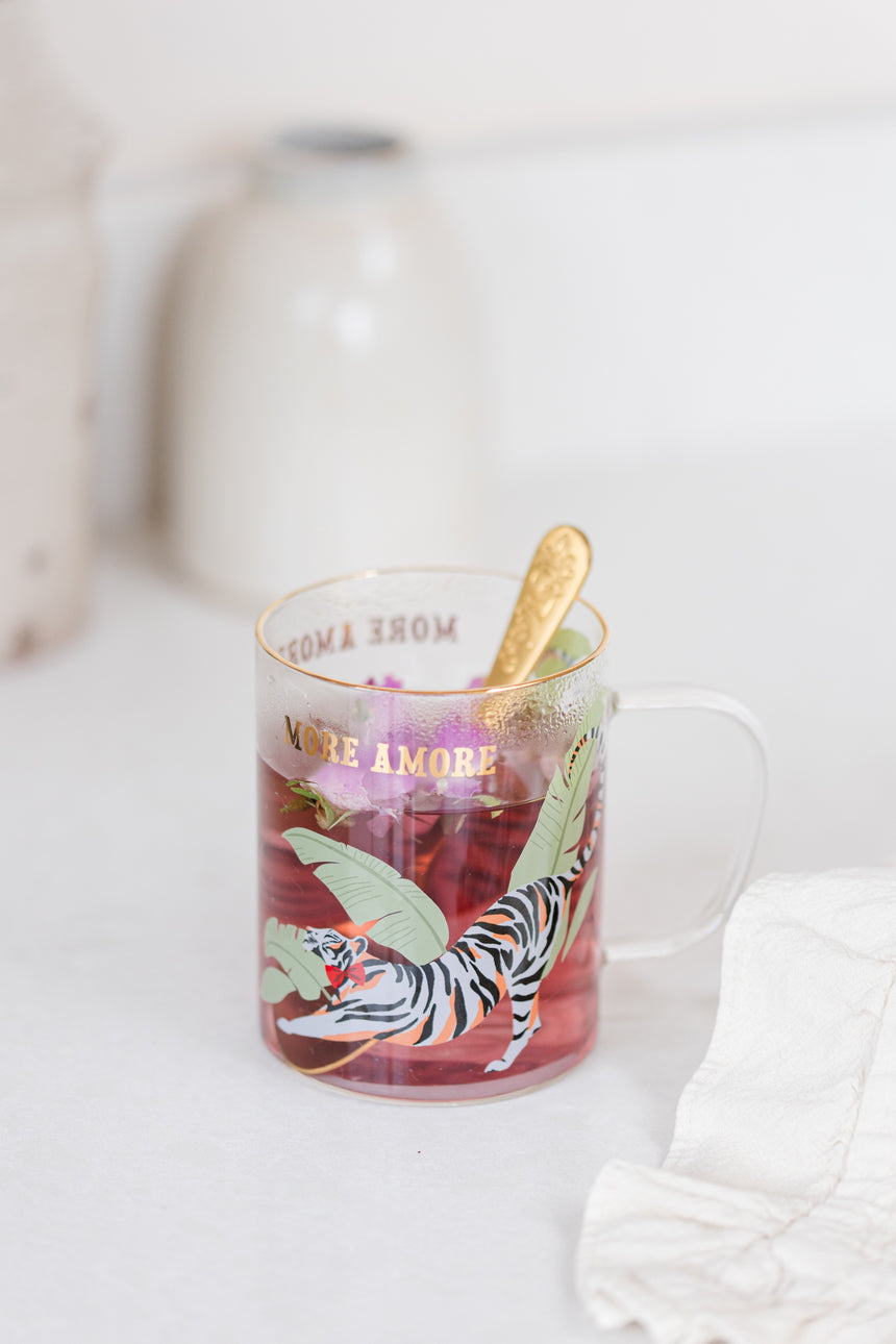 Yvonne Ellen Glass Mug, Tiger