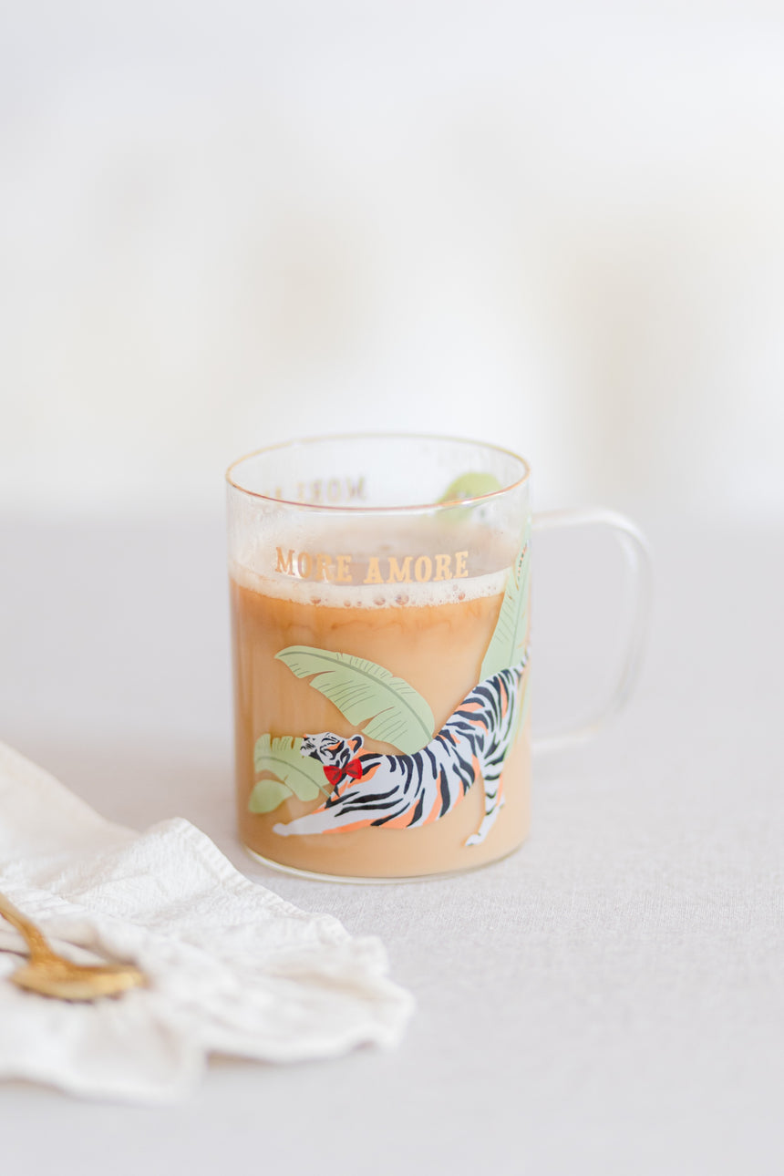 Yvonne Ellen Glass Mug, Tiger