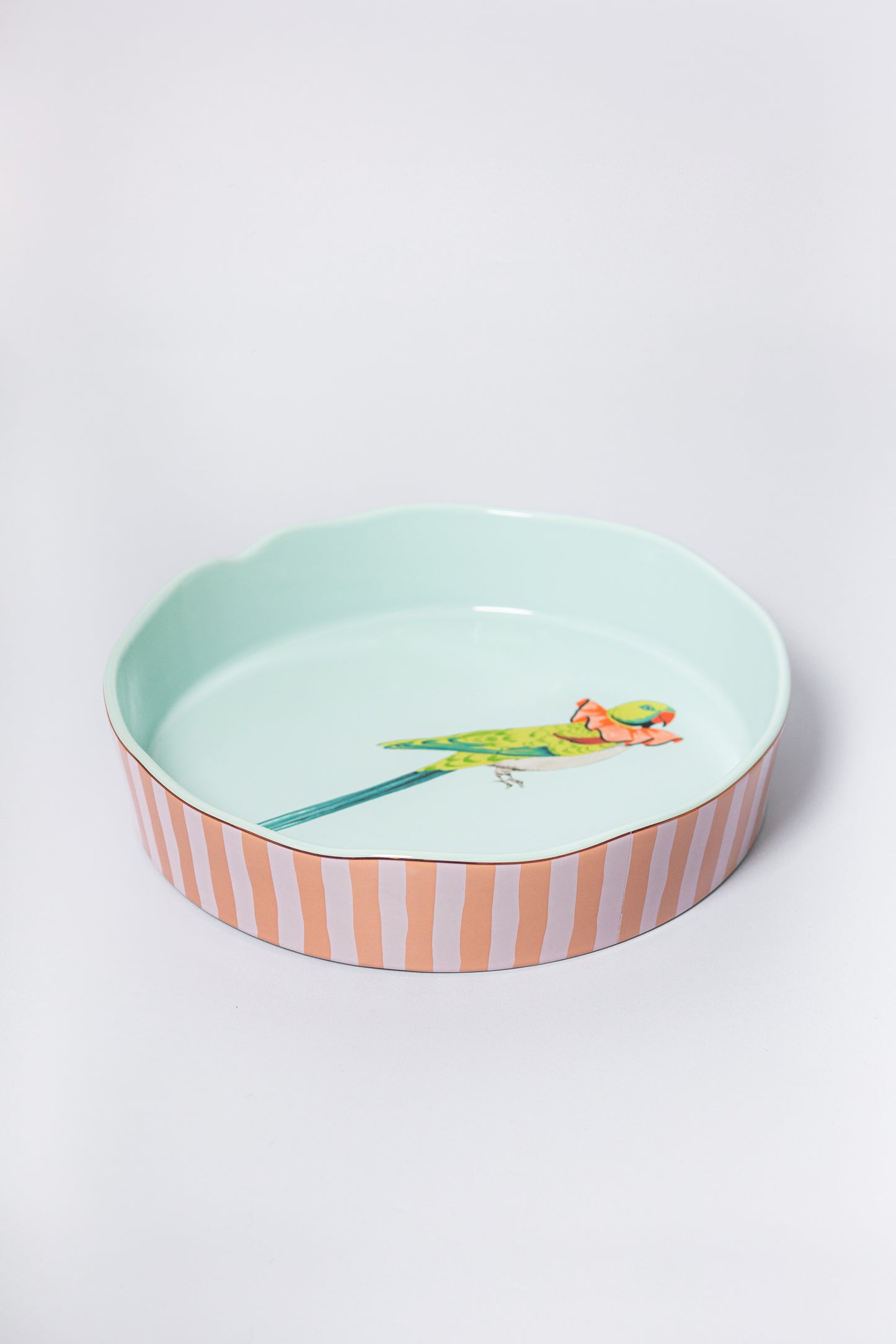 Yvonne Ellen Round Baking Dish, Parakeet (Large)