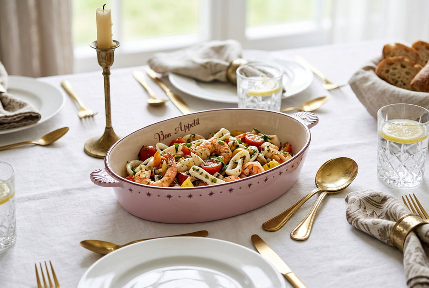 Yvonne Ellen Crab Oval Ceramic  Roaster