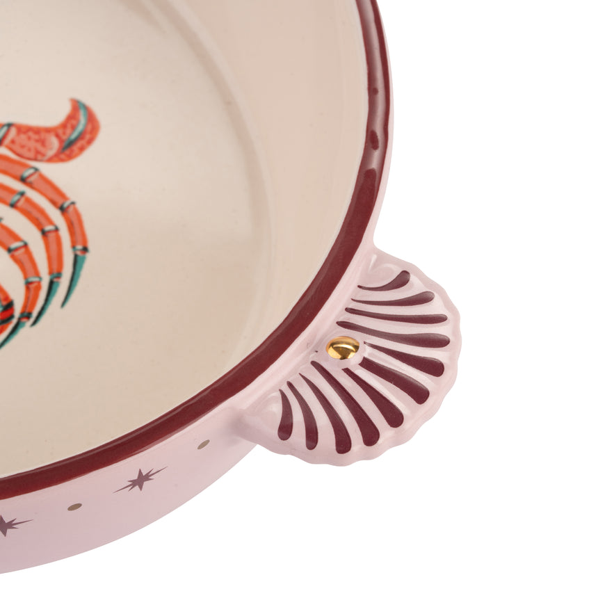Yvonne Ellen Crab Oval Ceramic  Roaster