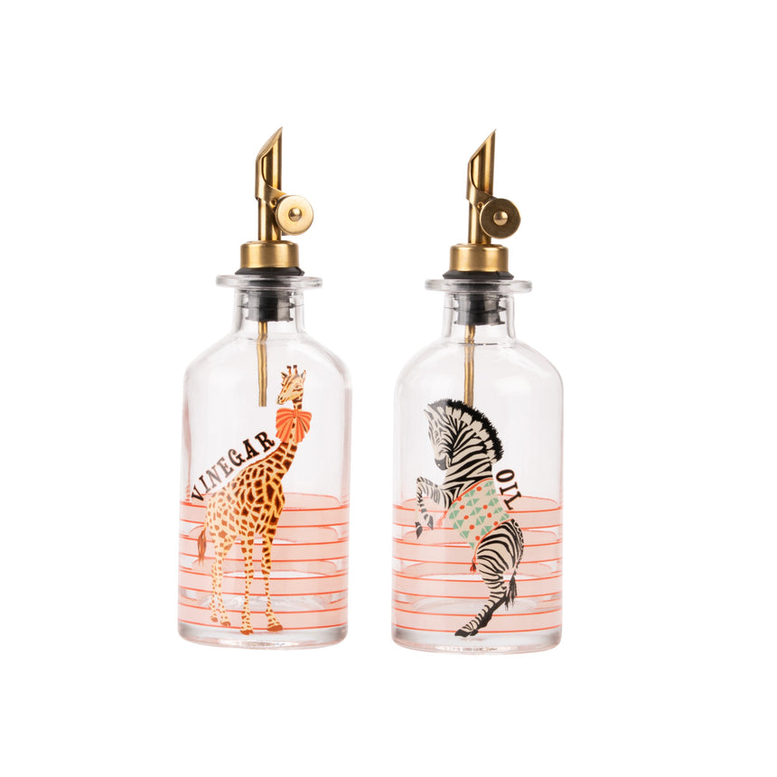 Yvonne Ellen Glass Oil & Vinegar Set, Animal