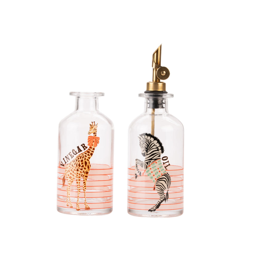 Yvonne Ellen Glass Oil & Vinegar Set, Animal