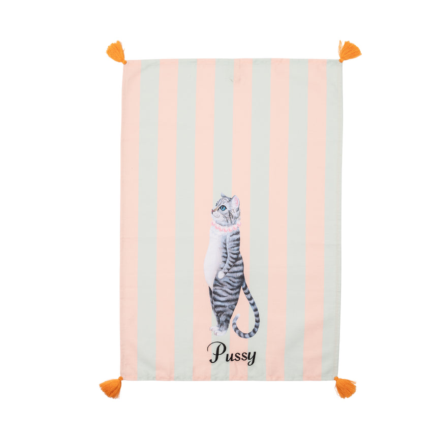 Yvonne Ellen Tea Towels, Pussy Cat