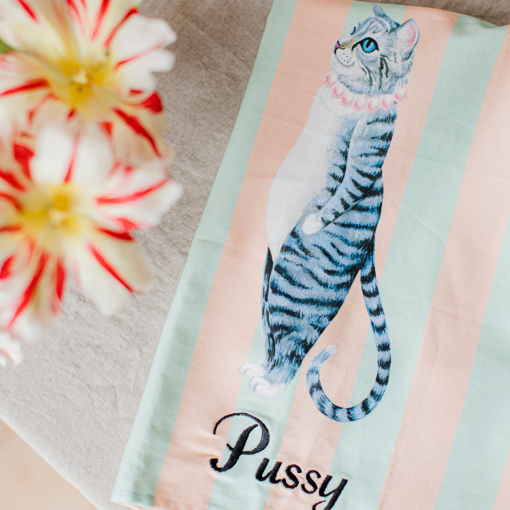 Yvonne Ellen Tea Towels, Pussy Cat