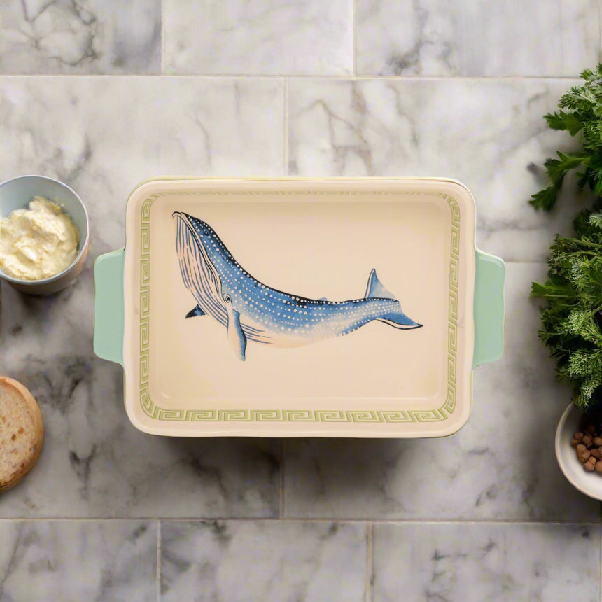 Yvonne Ellen Small Rectangular Baking Dish, Whale