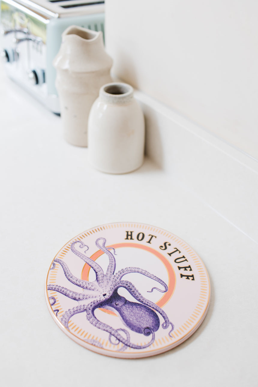 Yvonne Ellen Ceramic Trivet, Octopus