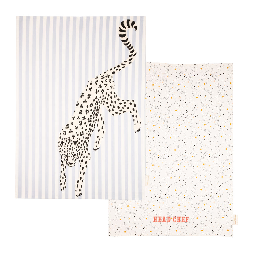 Yvonne Ellen Tea Towels, Cheetah ( Set Of 2 )