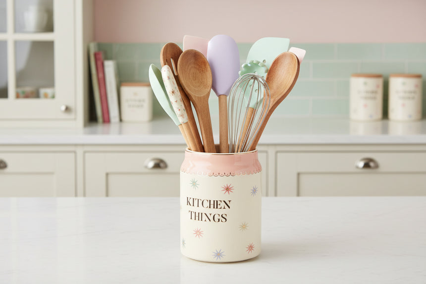 Yvonne Ellen Ceramic Utensil Holder, Kitchen Things