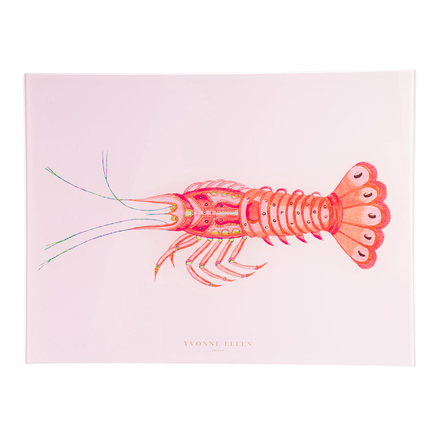 Yvonne Ellen Glass Worktop Saver, Lobster