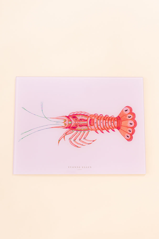 Yvonne Ellen Glass Worktop Saver, Lobster