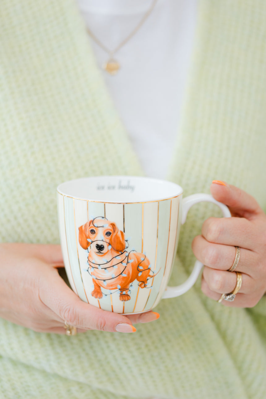 Yvonne Large Mug, Sausage Dog