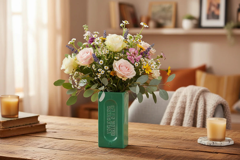 Yorkshire Brick Vase, Green