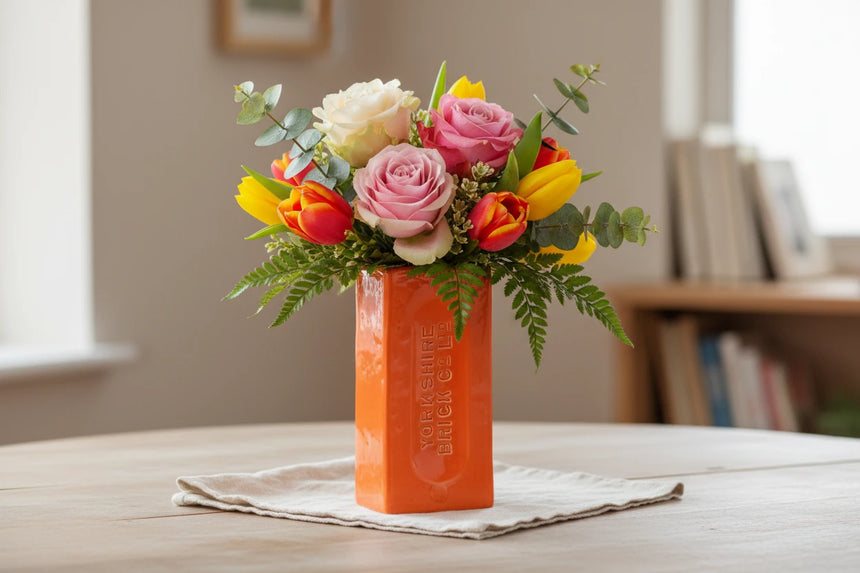 Yorkshire Brick Vase, Orange