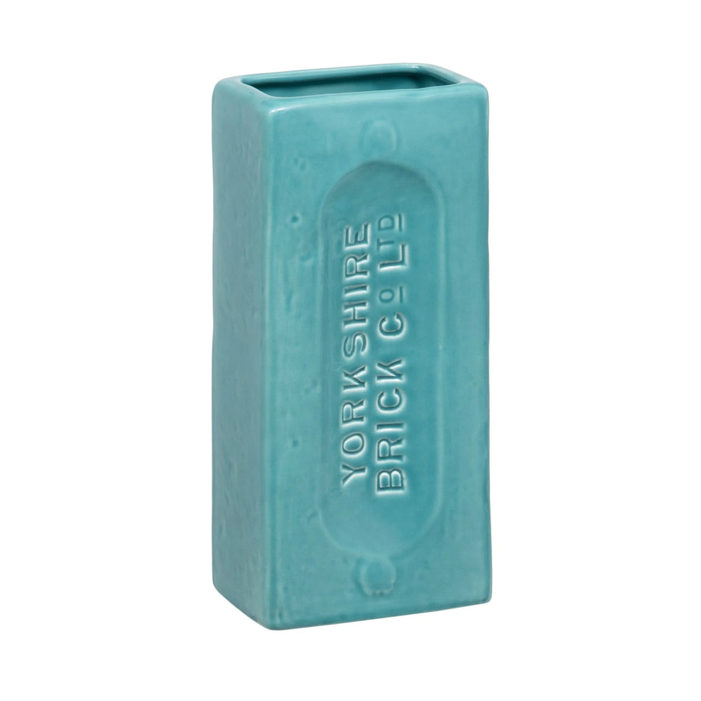 Yorkshire Brick Vase, Turquoise