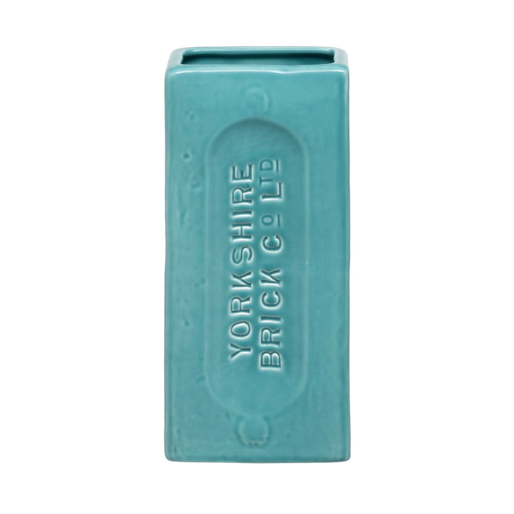 Yorkshire Brick Vase, Turquoise