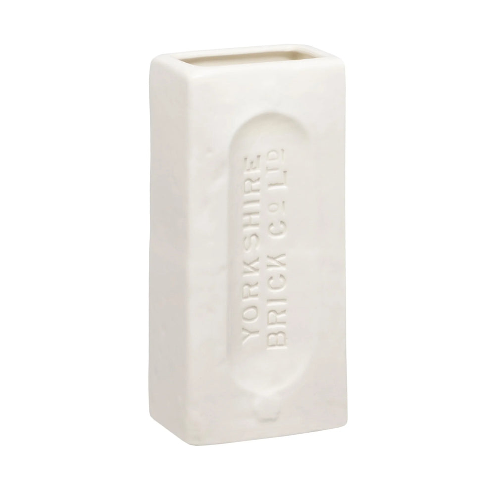 Yorkshire Brick Vase, White