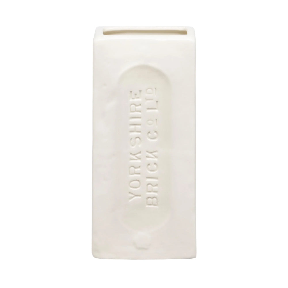 Yorkshire Brick Vase, White