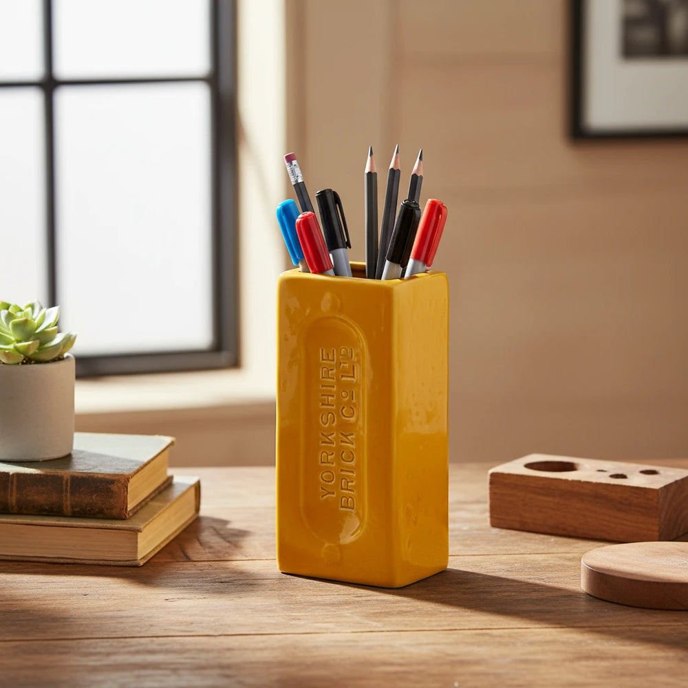 Yorkshire Brick Vase, Yellow