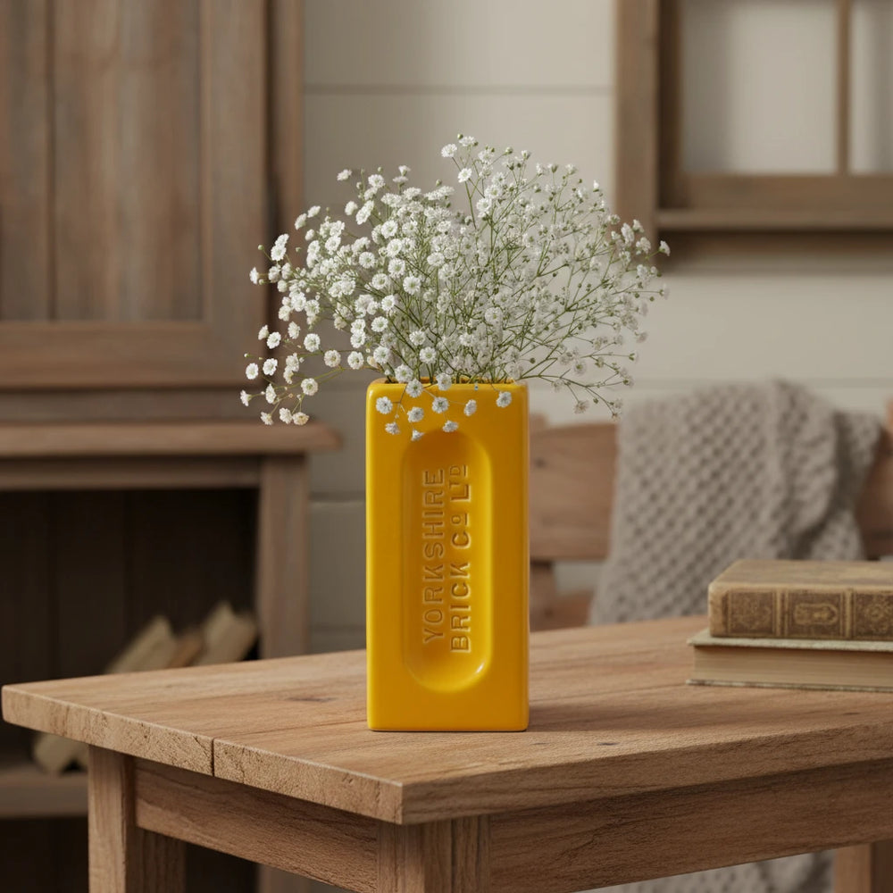 Yorkshire Brick Vase, Yellow