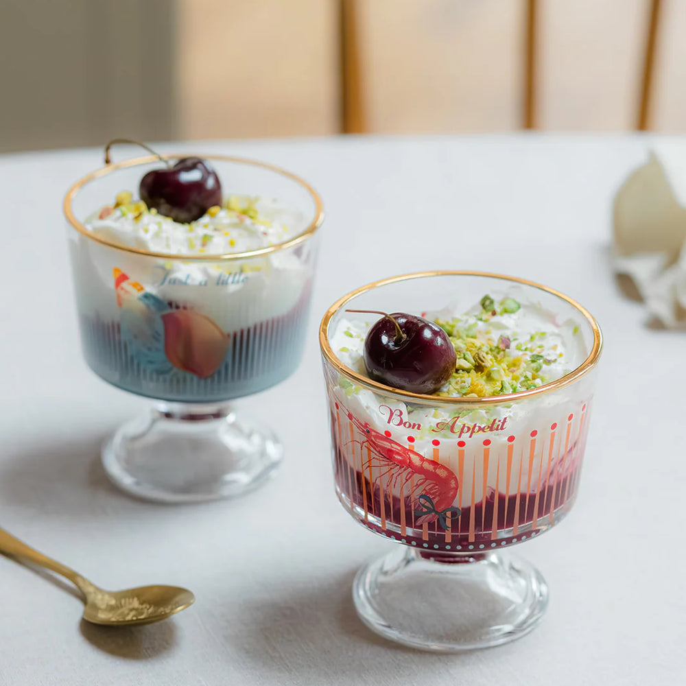 Yvonne Ellen Glass Dessert Bowls , Set Of 2