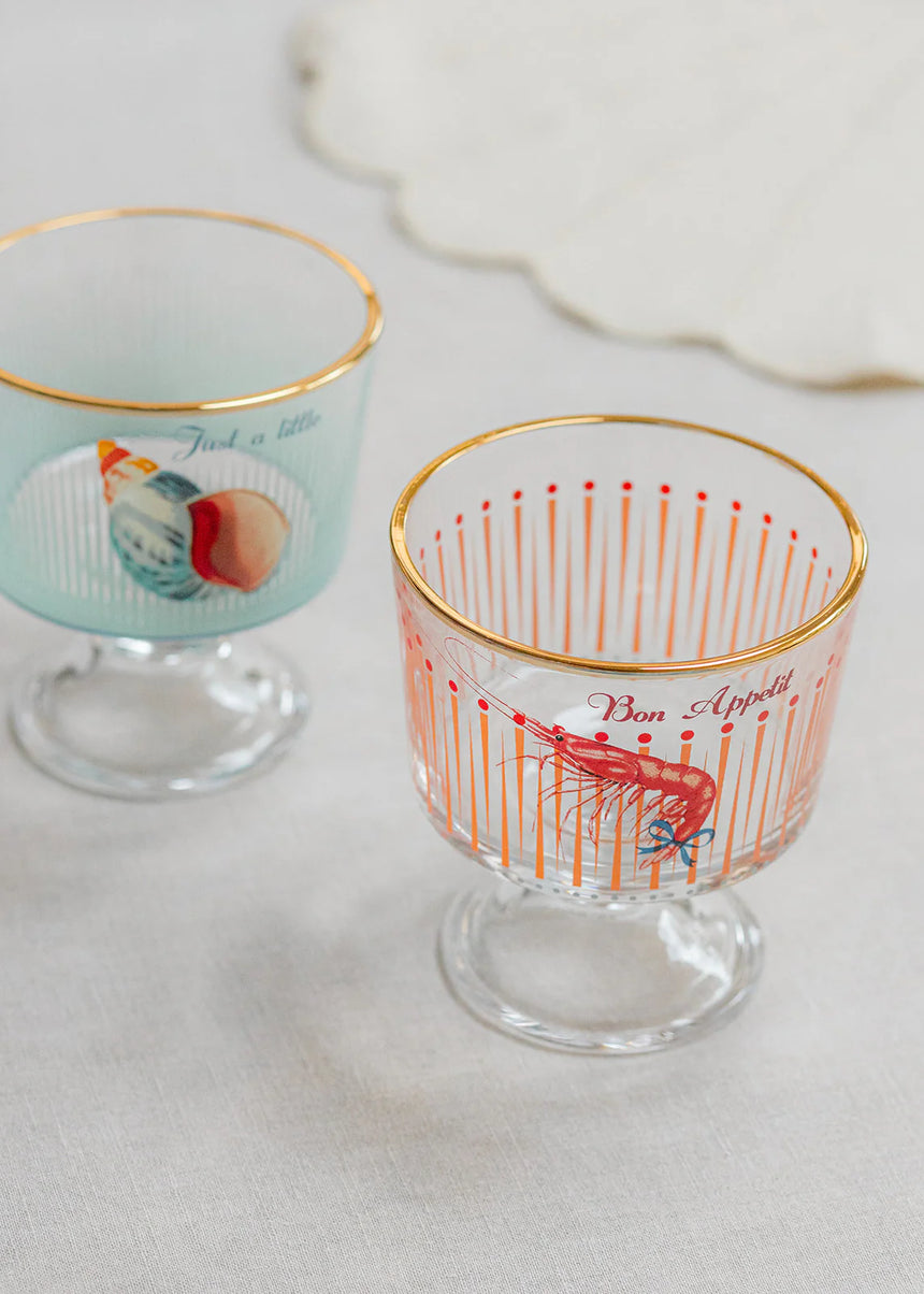 Yvonne Ellen Glass Dessert Bowls , Set Of 2