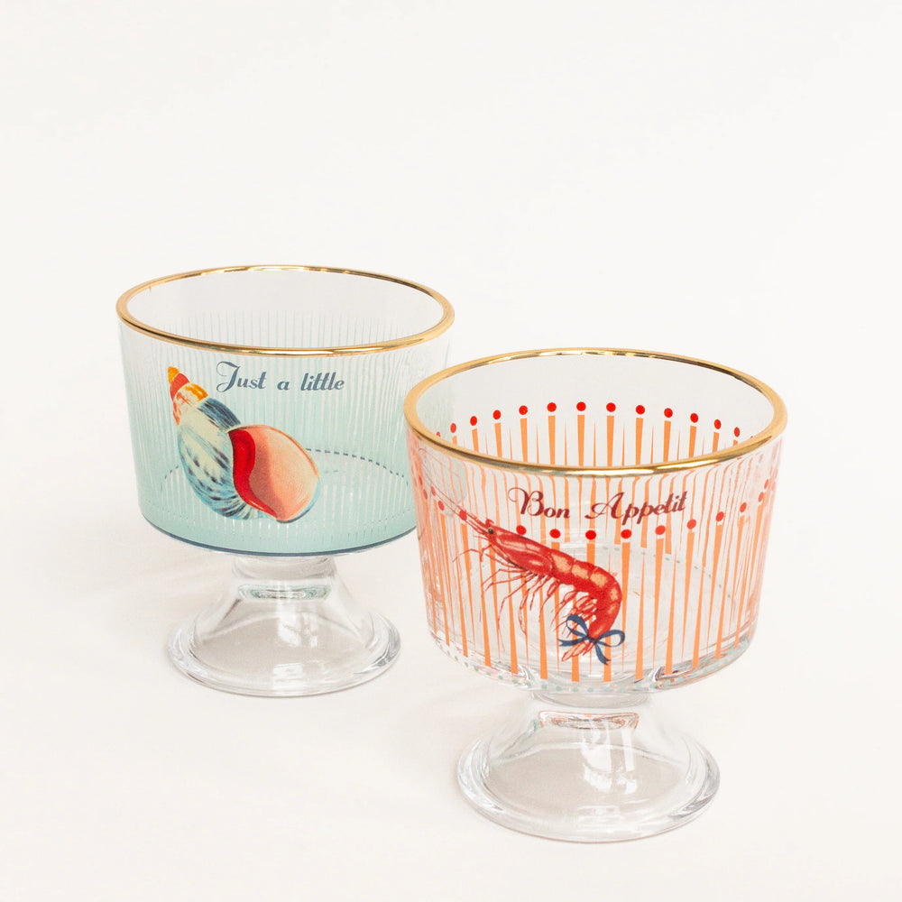 Yvonne Ellen Glass Dessert Bowls , Set Of 2