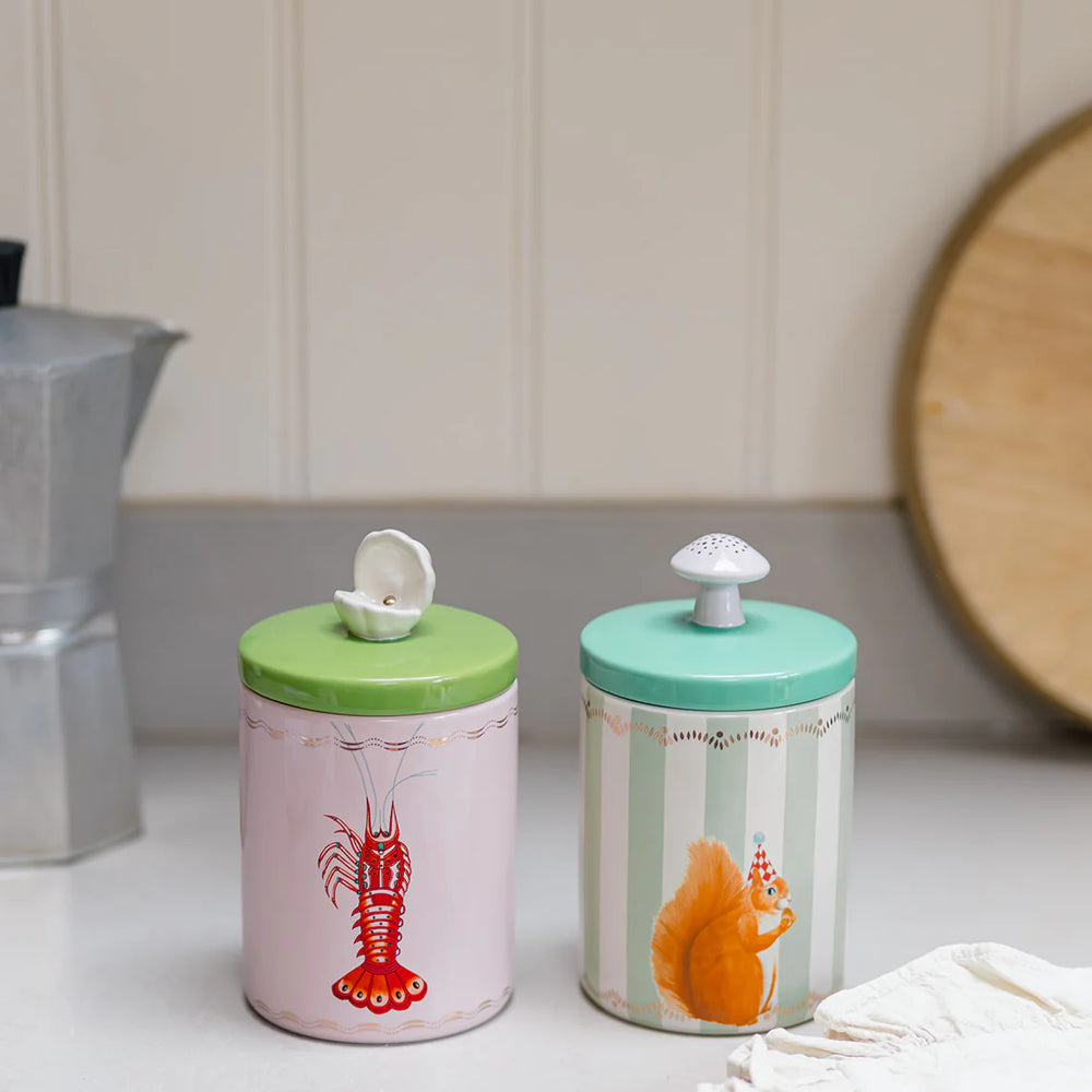 Yvonne Ellen Round Storage Jar, Lobster