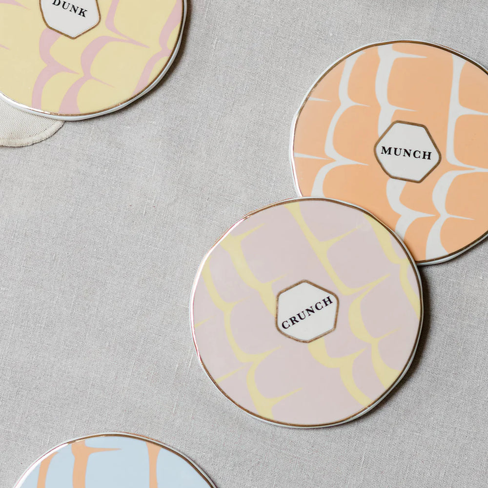 Yvonne Ellen Party Rings Ceramic Coasters, ( Set Of 4 )