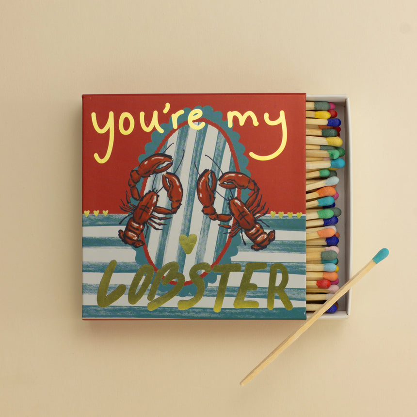 Matchbook Creative Luxury Matches, You're My Lobster
