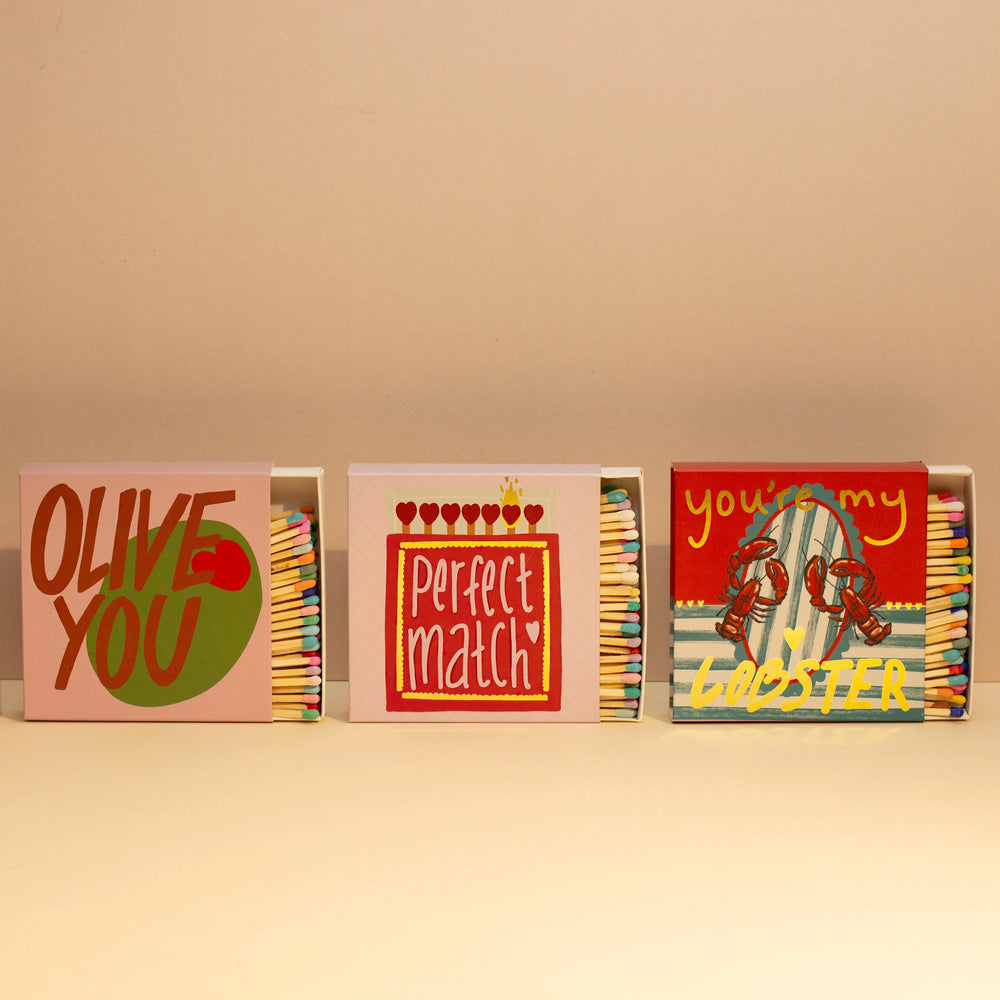 Matchbook Creative Luxury Matches, Olive You