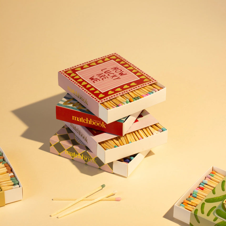 Matchbook Creative Luxury Matches, How Lucky Are We