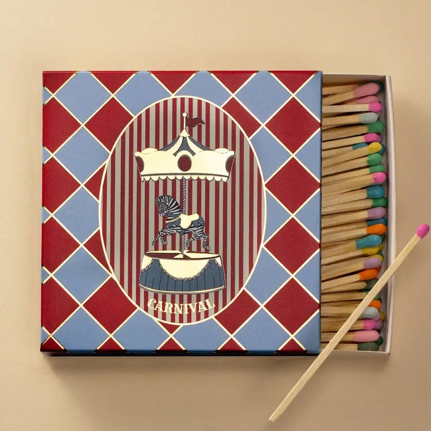 Matchbook Creative Luxury Matches, Carnival Zebra