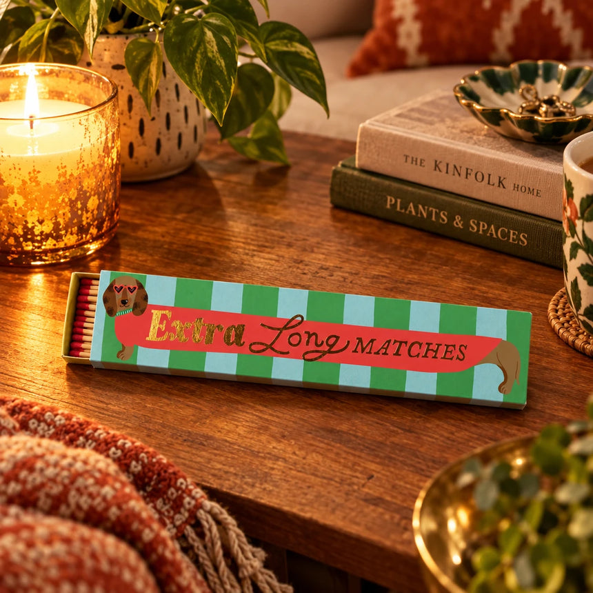 Paddywax  Extra Long Luxury Matches, Dachshund