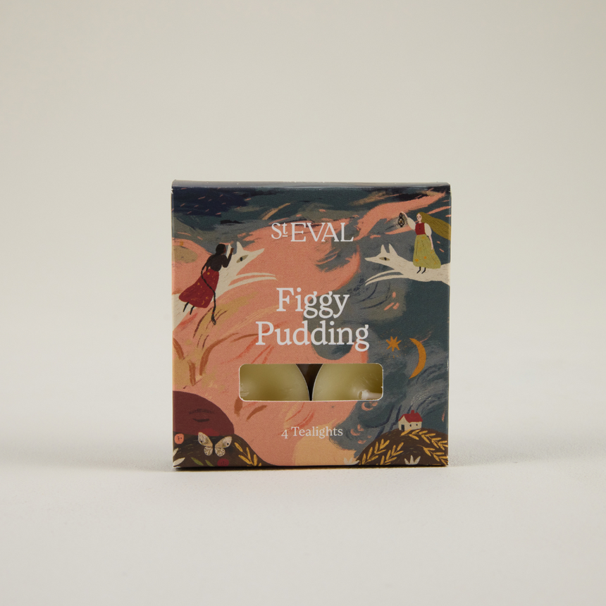 St Eval Christmas Cottage Scented Tealight Gift Pack, Figgy Pudding