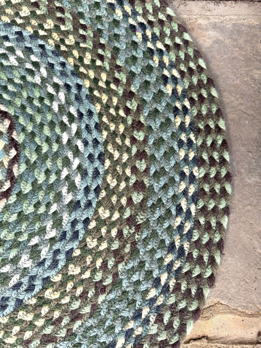 The Braided Rug Company Oval Jute Rug, Hedgerow