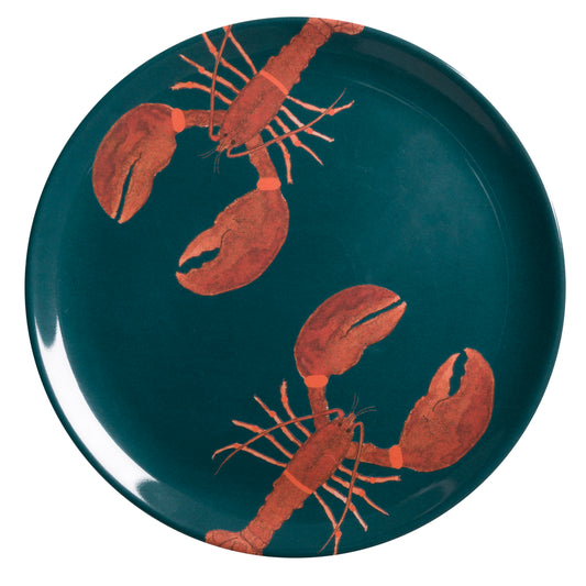 Sophie Allport  Melamine Dinner Plate, Lobster