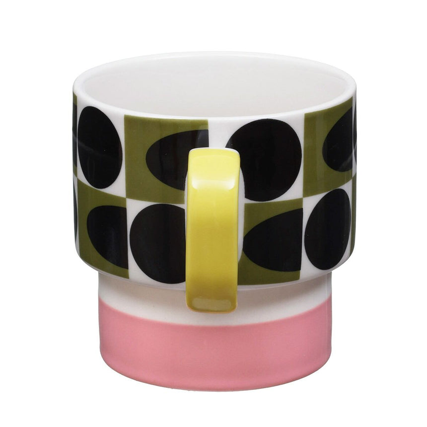 Orla Kiely Spot Square Oval Stripe Stacking Mug