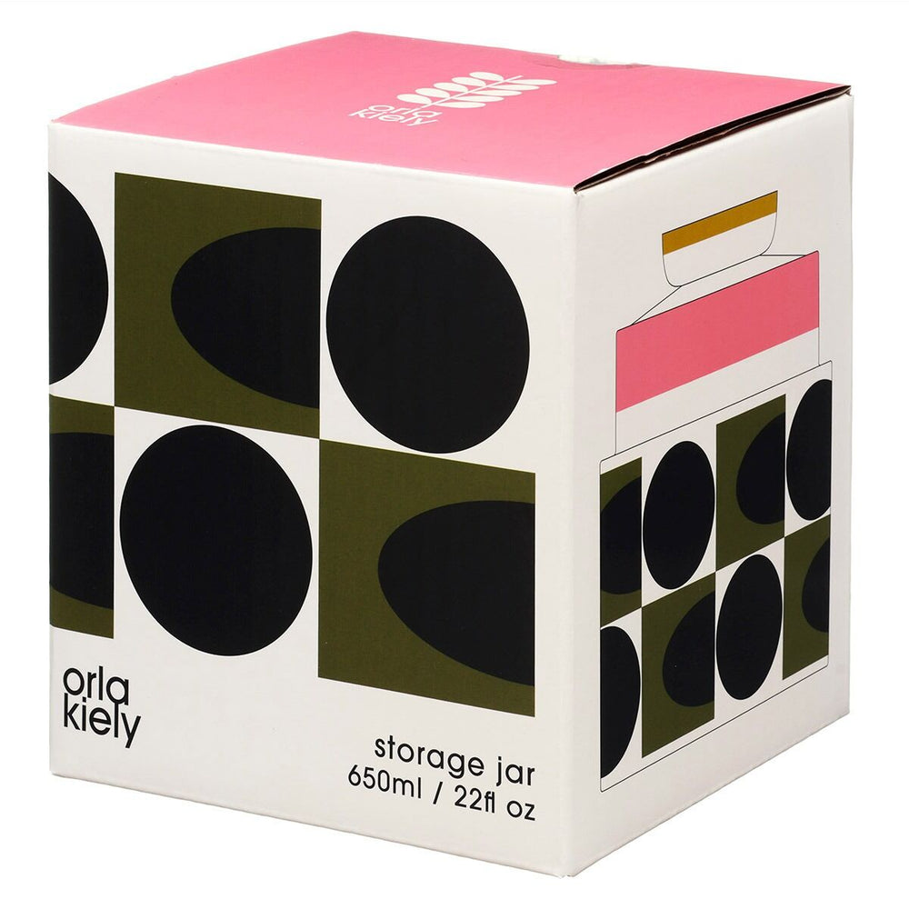 Orla Kiely Spot Square Oval Storage Jar