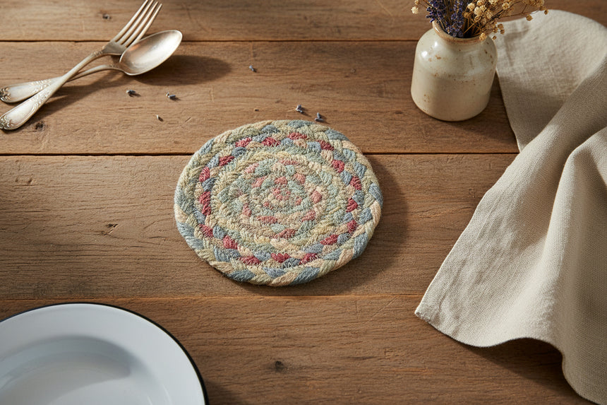 The Braided Rug Company Jute Coasters, Pampas (Set Of 6)