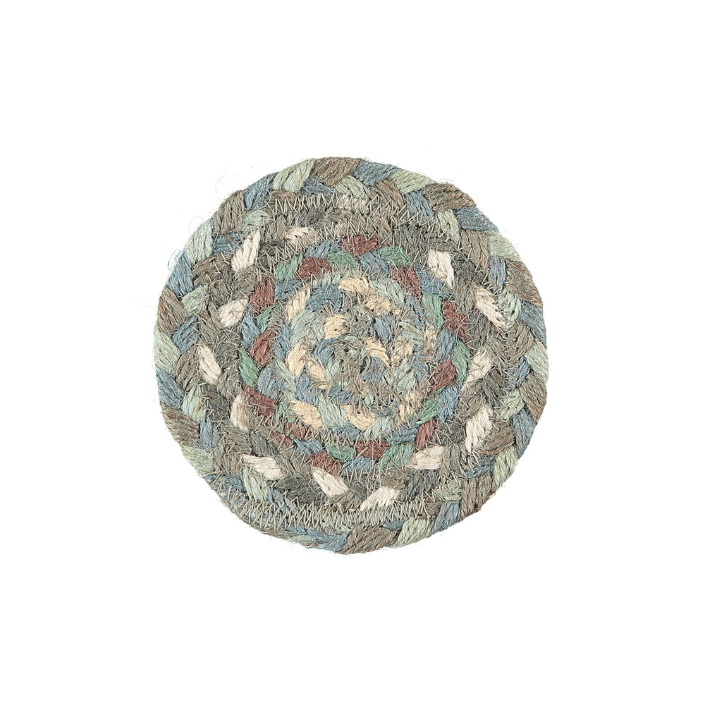 The Braided Rug Company Jute Coasters, Seaspray (Set Of 6)
