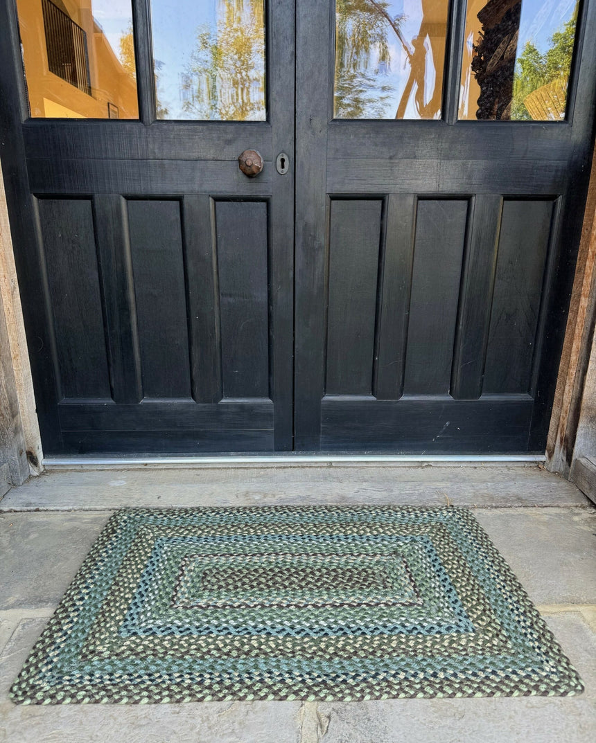 The Braided Rug Company Rectangle Jute Rug, Hedgerow