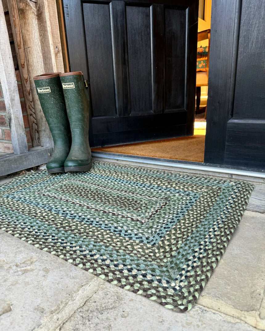 The Braided Rug Company Rectangle Jute Rug, Hedgerow