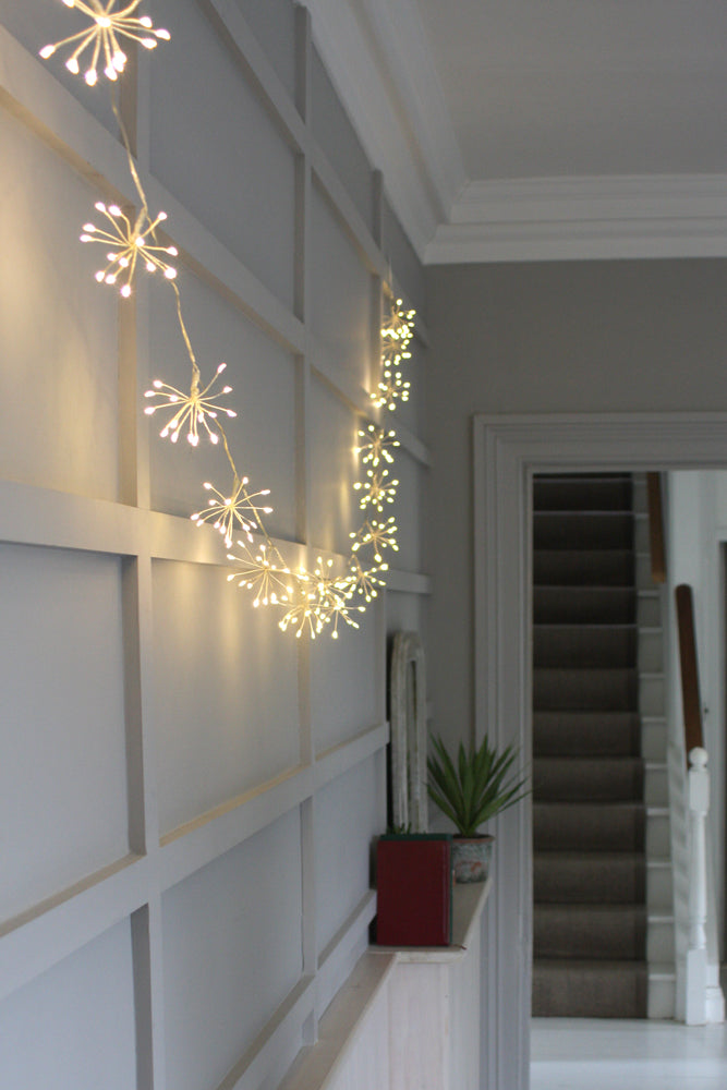 Starburst Chain LED Fairy Light, Silver