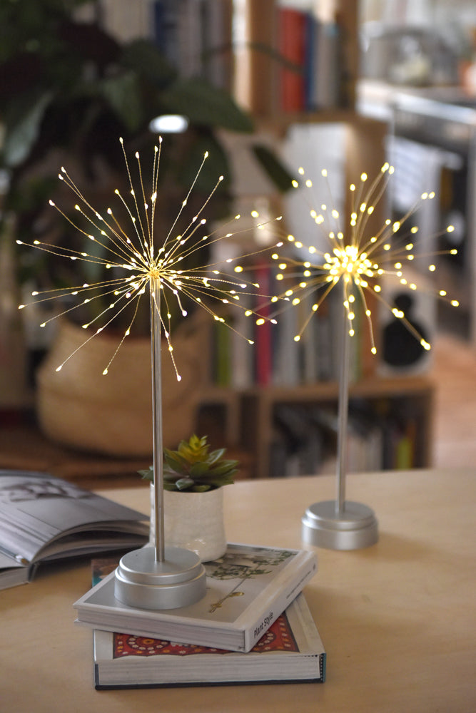 Table Starburst LED Fairy Light, Silver