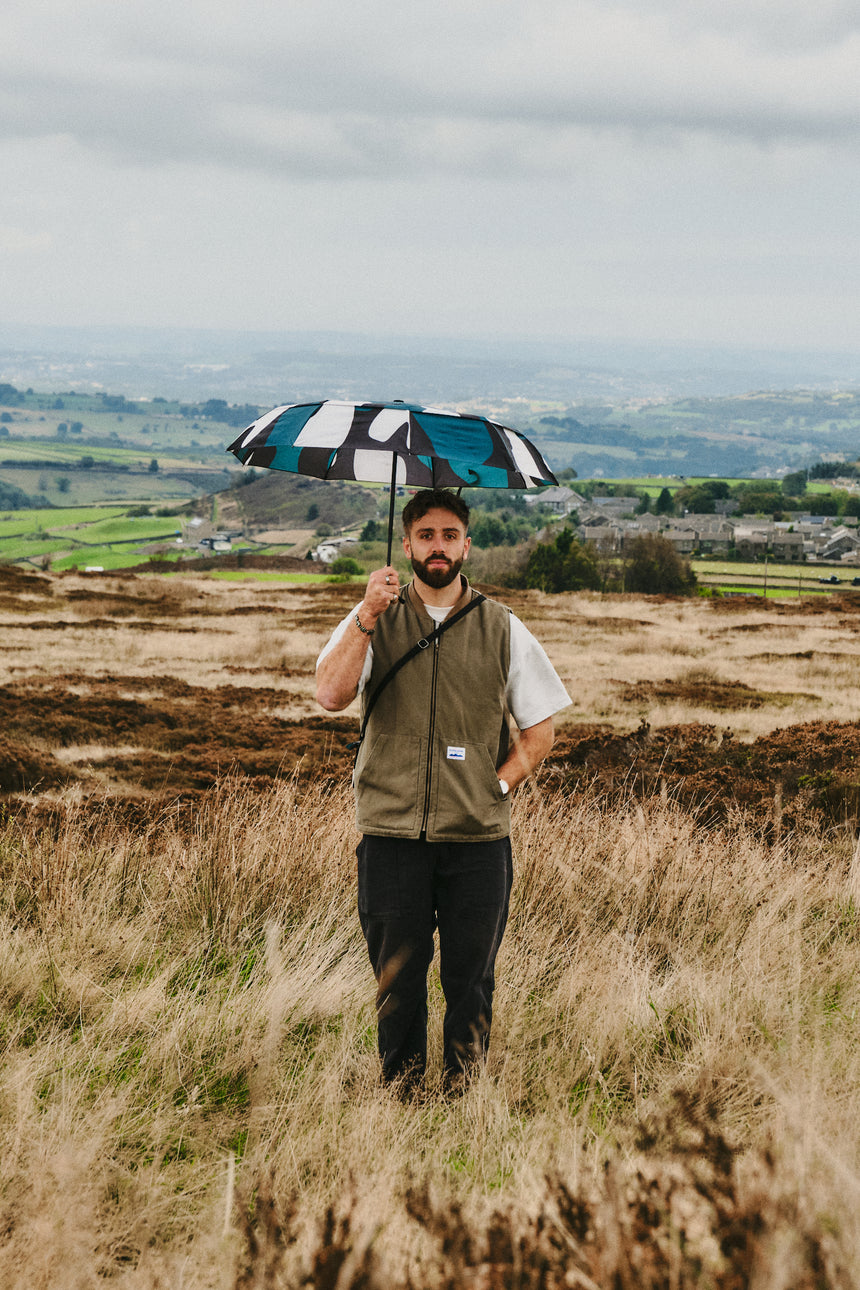 Roka London Waterloo Sustainable Umbrella, Urban Camo