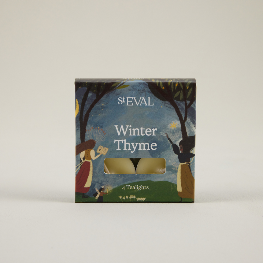 St Eval Christmas Cottage Scented Tealight Gift Pack, Winter Thyme