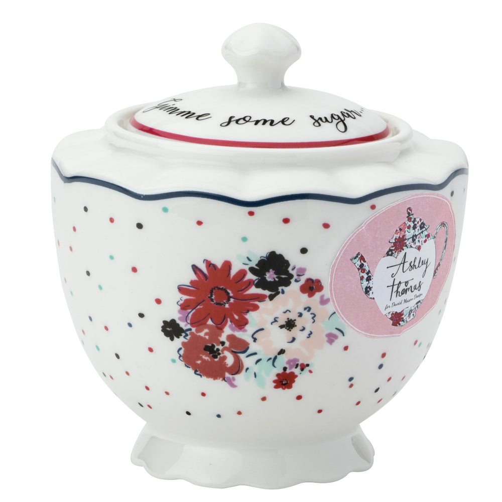 Ashley Thomas Porcelain Vintage Sugar Bowl